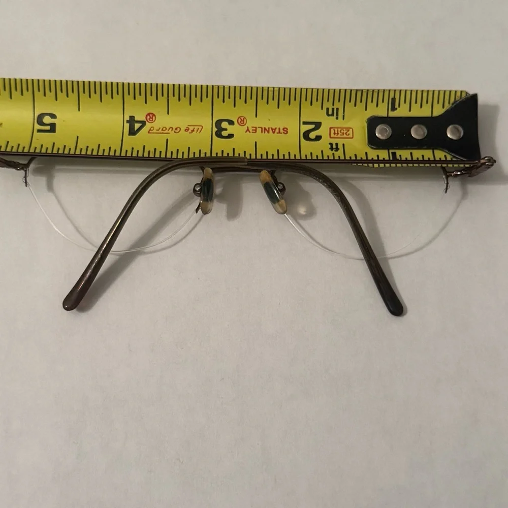 Laura Ashley Gaby Rimless Eyeglass Frames Brown Wire CE‎ Prescription Ready